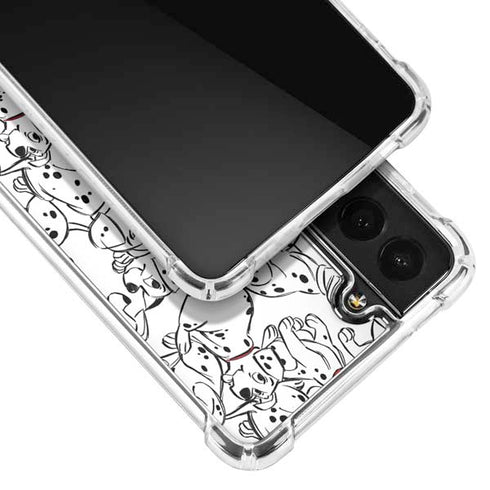 Disney 101 Dalmatians Pattern Galaxy S21 FE Clear Case